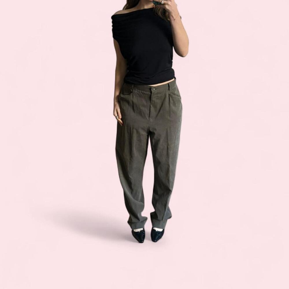 Vintage 1990s Jones New York Country Essentials Green Versatile Baggy Pants